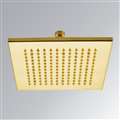 Gold Plated shower head multicolor led