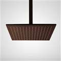 Hotel BathSelect 16" Light Oil Rubbed Bronze Square Color Changing LED Rain Shower Head