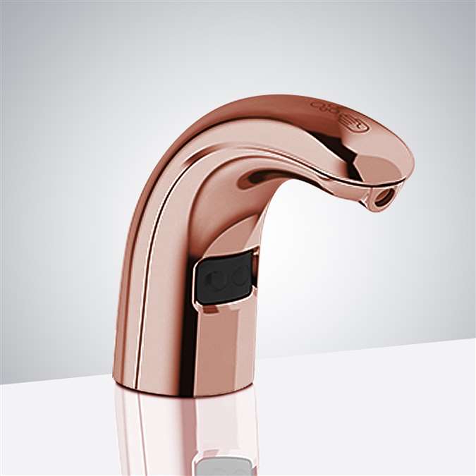 Verona Shiny Chrome Deck Mount Commercial Sensor Soap Dispenser