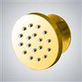 BathSelect Taranto Shiny Gold Finish Round Massage Shower Body Jets Spray