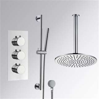 Hotel Chrome Finish Ceiling Mount Round Rain Shower Head