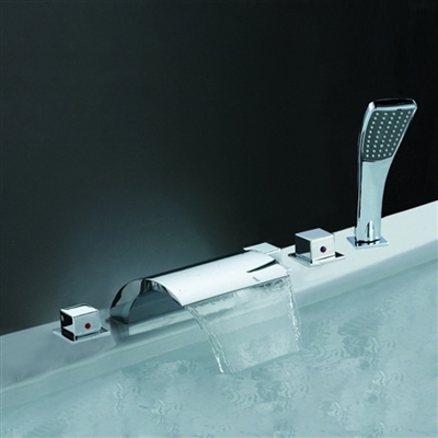 Chrome Widespread Shower Mixer