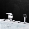 Chrome Waterfall Bathtub Faucet