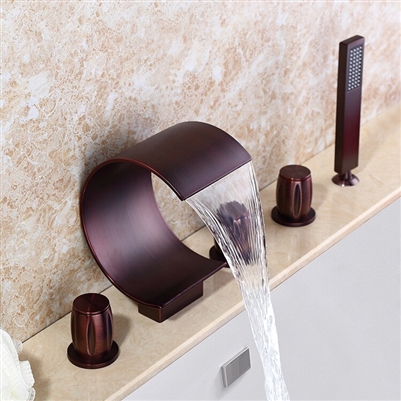 Bronze Waterfall Bathroom Faucet