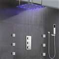 Oil Rubbed Bronze shower head multicolor led