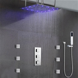 Oil Rubbed Bronze shower head multicolor led