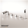 Bravat 5 hole bathtub shower faucet import from Swiss