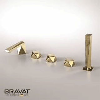 Bravat 5 hole bathtub shower faucet import from Swiss