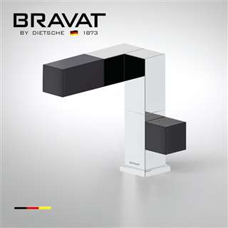 Bravat Contemporary single lever sink mixer cube design