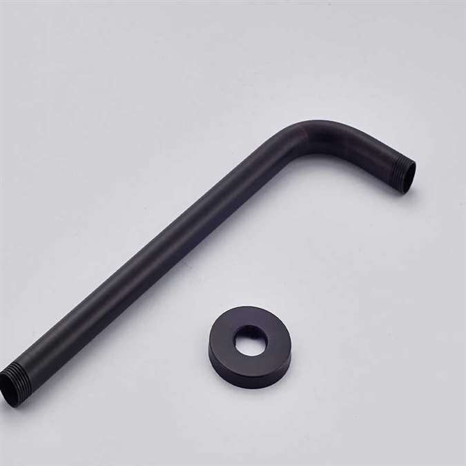 Fontana Juno Oil-rubbed Bronze Wall Mounted 1/2-Inch NPT Thread Shower Arm For LED Shower Head