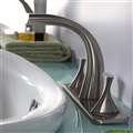 Hotel Bravat Chrome PVD Brushed Nickel Bathroom SinkMixer Tap