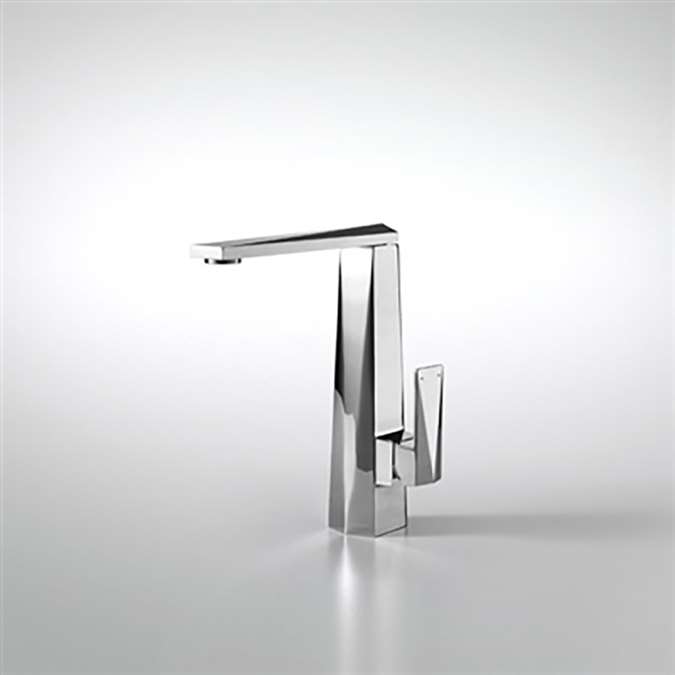 Hotel Bravat Chrome Polished Finish Bathroom Sink Mixer Tap