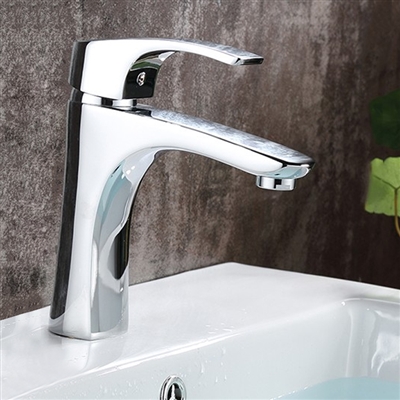 Brescia Single Handle Deck Mount Bathroom Sink Faucet