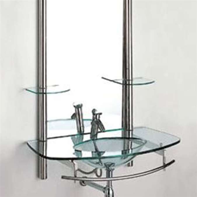 Tempered Glass Vanity Set