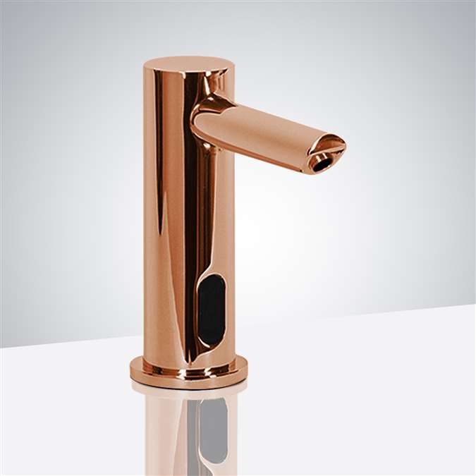 High Quality Deck Mounted Rose Gold Commercial Sensor Faucet